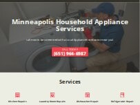Website Screenshot Minneapolis Household Appliance Services