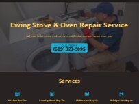 Website Screenshot Ewing  Stove & Oven Repair Service