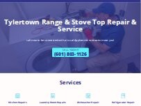 Website Screenshot Tylertown Range & Stove Top Repair & Service