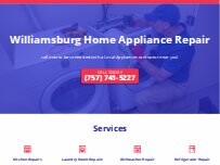 Website Screenshot Williamsburg Home Appliance Repair