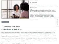 Website Screenshot Alcohol Rehab Tamarac