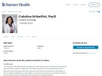 Website Screenshot Catalina Uribe Rini, PsyD