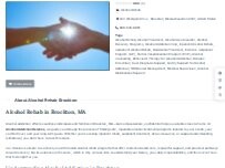 Website Screenshot Alcohol Rehab Brockton