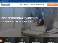 Website Screenshot Mastercraft Painting and Finishes