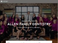 Website Screenshot Allen Family Dentistry - Athens