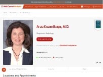 Website Screenshot Arzu Kovanlikaya, M.D.