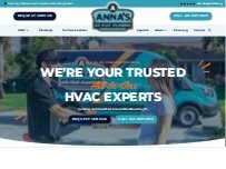 Website Screenshot Anna's Air, Heat and Plumbing