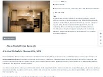 Website Screenshot Alcohol Rehab Burnsville