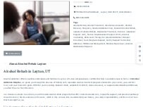Website Screenshot Alcohol Rehab Layton