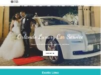 Website Screenshot Exotic Limo Orlando