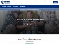 Website Screenshot Central National Bank