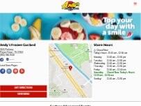Website Screenshot Andy's Frozen Custard