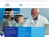 Website Screenshot Family Health Primary Care