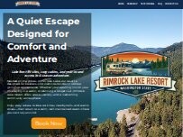 Website Screenshot Rimrock Lake Resort