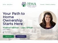 Website Screenshot Nadine Feldman Mortgage Professional