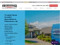 Website Screenshot Vredevoogd Heating & Cooling