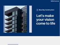 Website Screenshot Blue Sky Construction