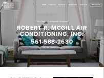 Website Screenshot Robert R. McGill Air Conditioning, Inc.