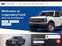 Website Screenshot Legendary Ford