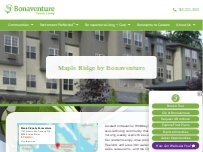 Website Screenshot Maple Ridge by Bonaventure