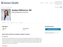Website Screenshot Andrea Lynne McFerren, DO