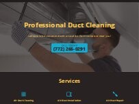 Website Screenshot Professional Duct Cleaning