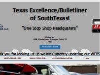 Website Screenshot Texas Excellence Detail & Tint/Automotive Outfitters/ Bullet Liner of South Texas