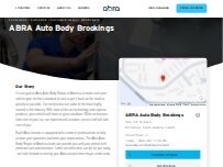 Website Screenshot ABRA Auto Body Brookings