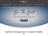 Website Screenshot Forza Chiropractic - Arlington Heights, IL