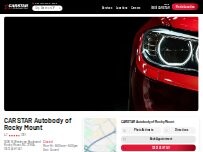 Website Screenshot CARSTAR Autobody of Rocky Mount