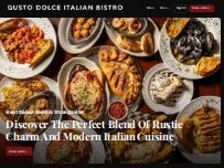 Website Screenshot Gusto Dolce Italian Bistro