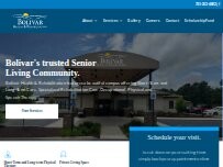 Website Screenshot Bolivar Health and Rehabilitation