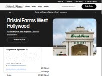 Website Screenshot Bristol Farms