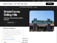 Website Screenshot Bristol Farms
