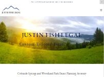 Website Screenshot Justin Fish Legal