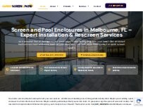 Website Screenshot Sunny Screen & Patio