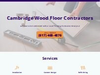 Website Screenshot Cambridge Wood Floor Contractors