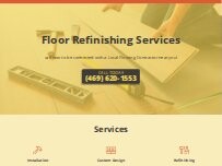 Website Screenshot Floor Refinishing Services