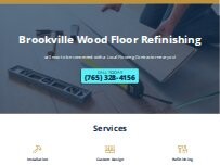 Website Screenshot Brookville Wood Floor Refinishing