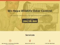 Website Screenshot Mt Hope Wildlife Odor Control