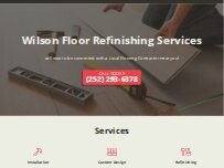 Website Screenshot Wilson Floor Refinishing Services