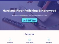 Website Screenshot Hartland Floor Polishing & Hardwood