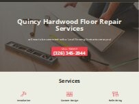 Website Screenshot Quincy Hardwood Floor Repair Services