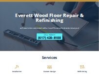 Website Screenshot Everett Wood Floor Repair & Refinishing