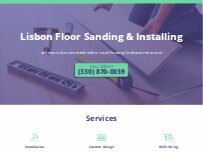 Website Screenshot Lisbon Floor Sanding & Installing