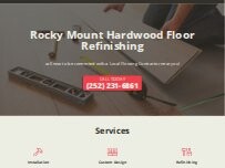 Website Screenshot Rocky Mount Hardwood Floor Refinishing