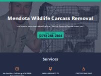 Website Screenshot Mendota Wildlife Carcass Removal