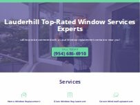 Website Screenshot Lauderhill Top-Rated Window Services Experts