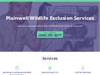 Website Screenshot Plainwell Wildlife Exclusion Services