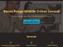 Website Screenshot Baton Rouge Wildlife Critter Control